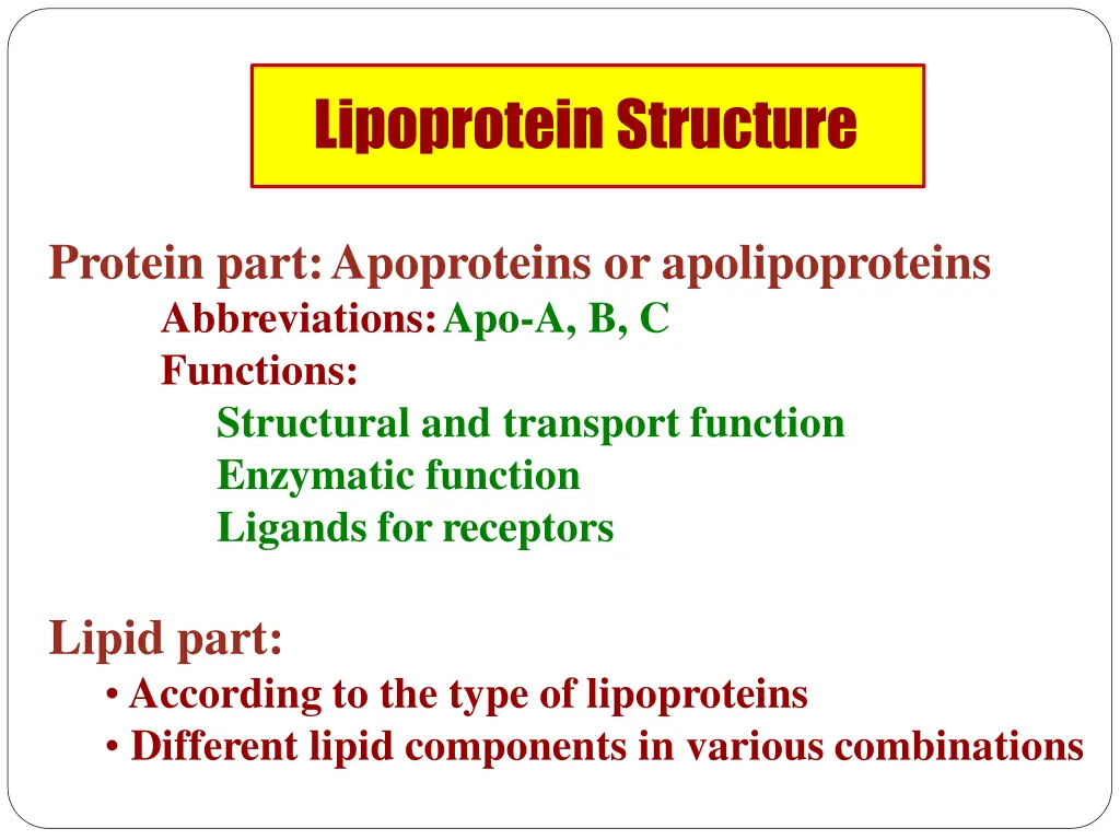 lipoproteinstructure