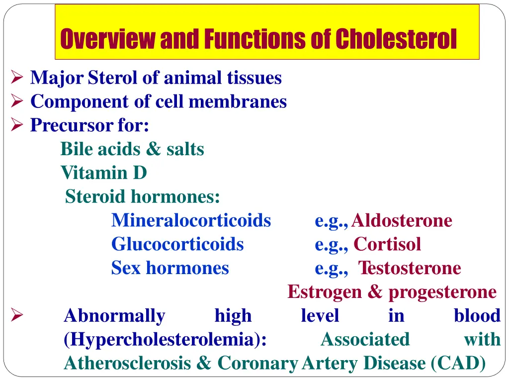 overviewandfunctionsofcholesterol