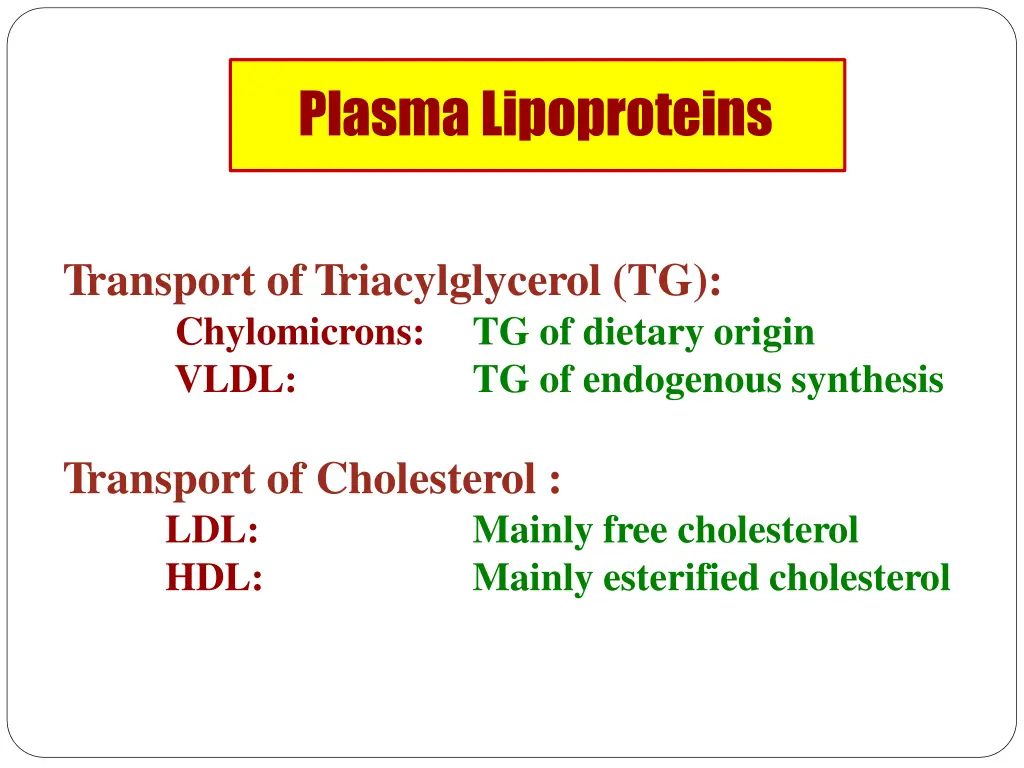 plasmalipoproteins