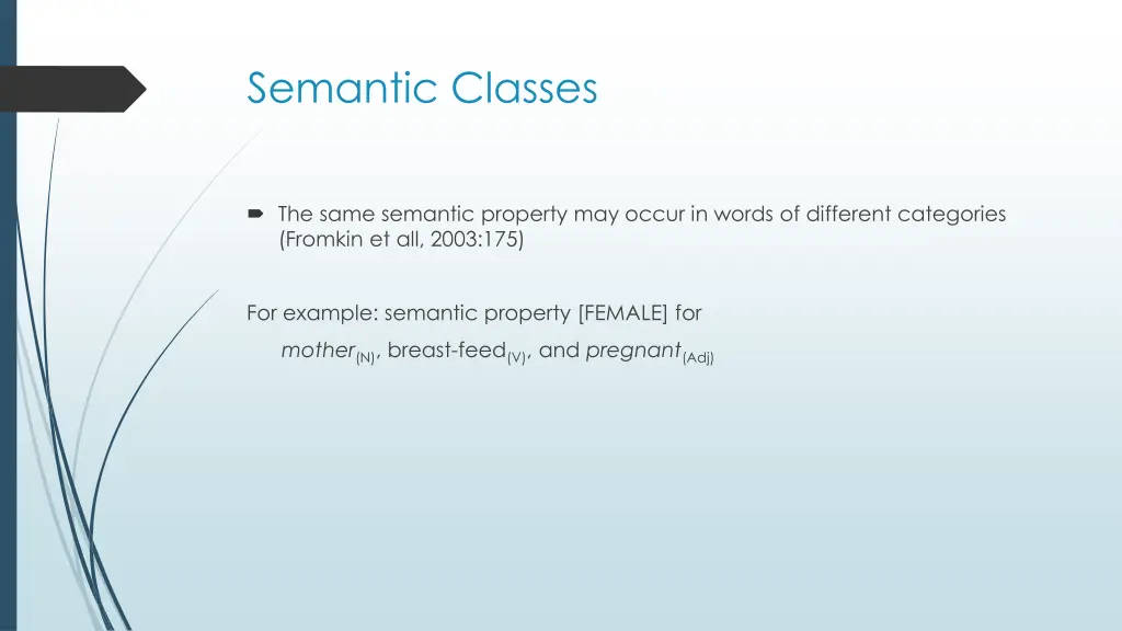 semantic classes