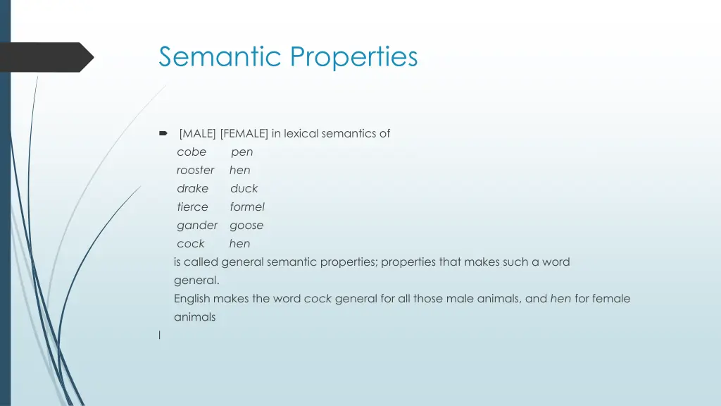 semantic properties