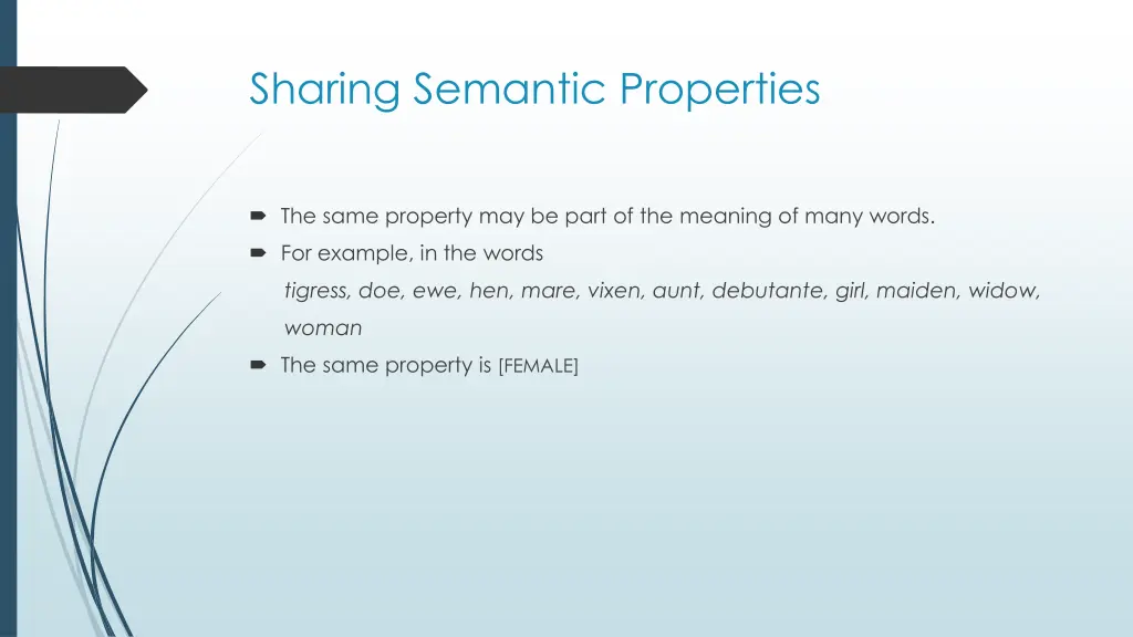 sharing semantic properties