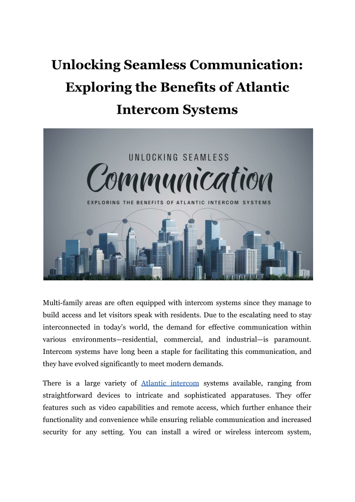 unlocking seamless communication