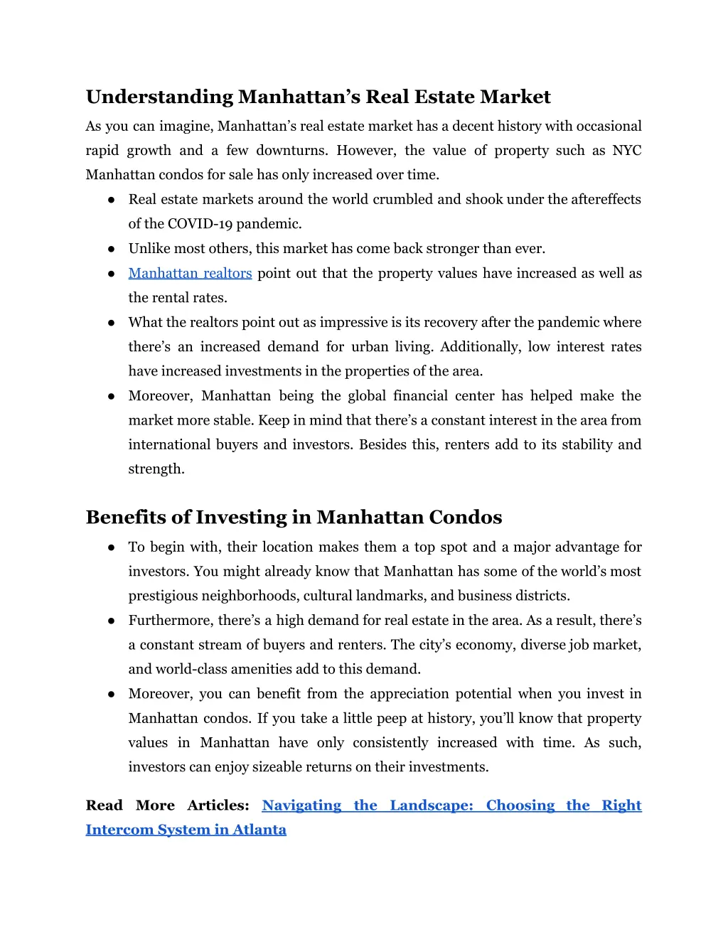 understanding manhattan s real estate market