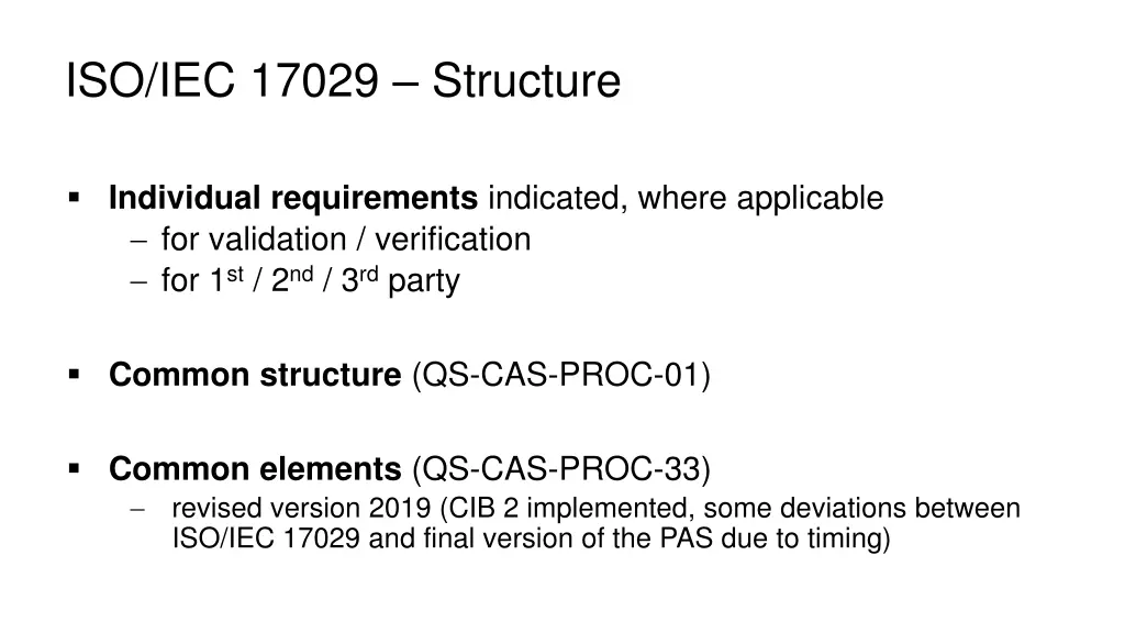 iso iec 17029 structure