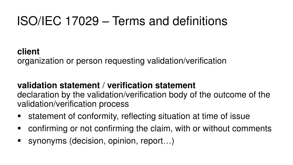 iso iec 17029 terms and definitions 1