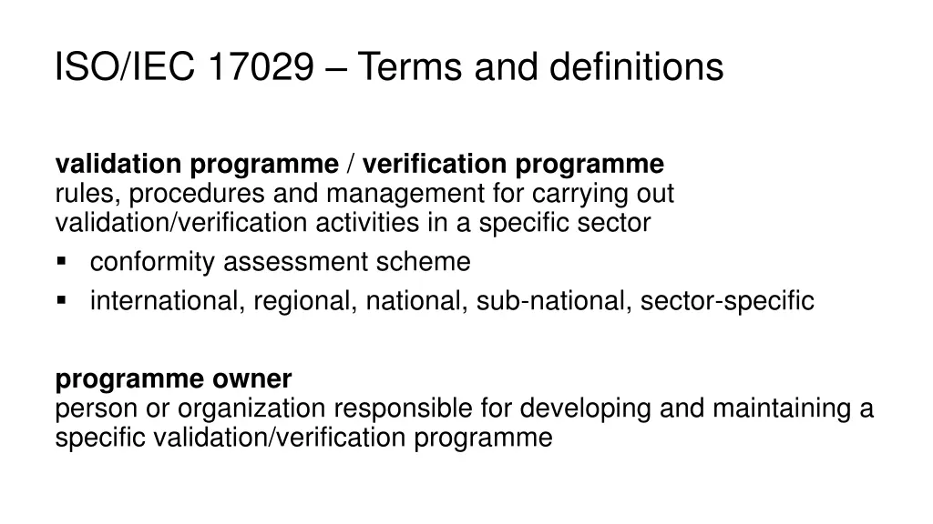 iso iec 17029 terms and definitions 4