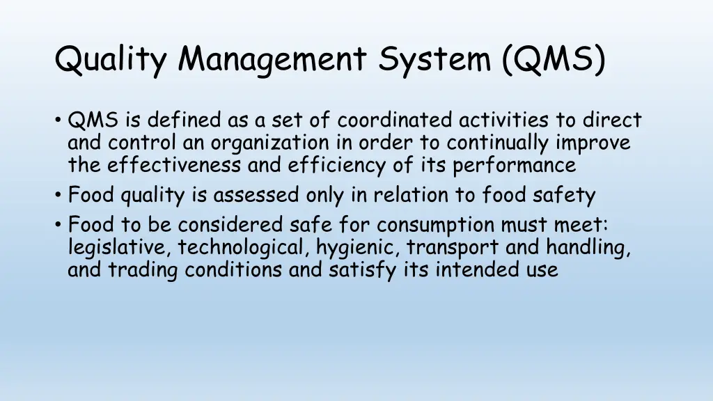 quality management system qms