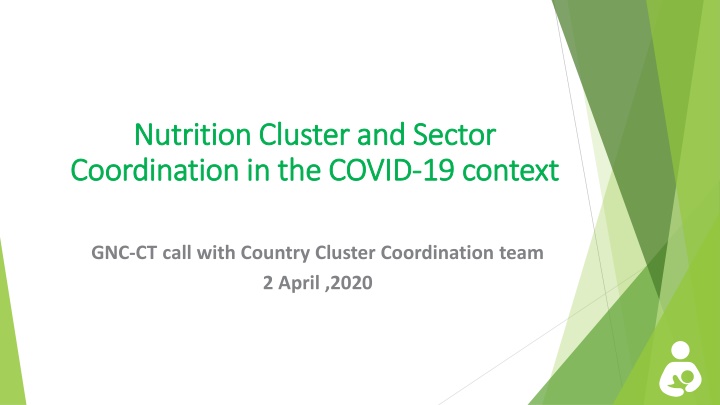 nutrition cluster and sector nutrition cluster