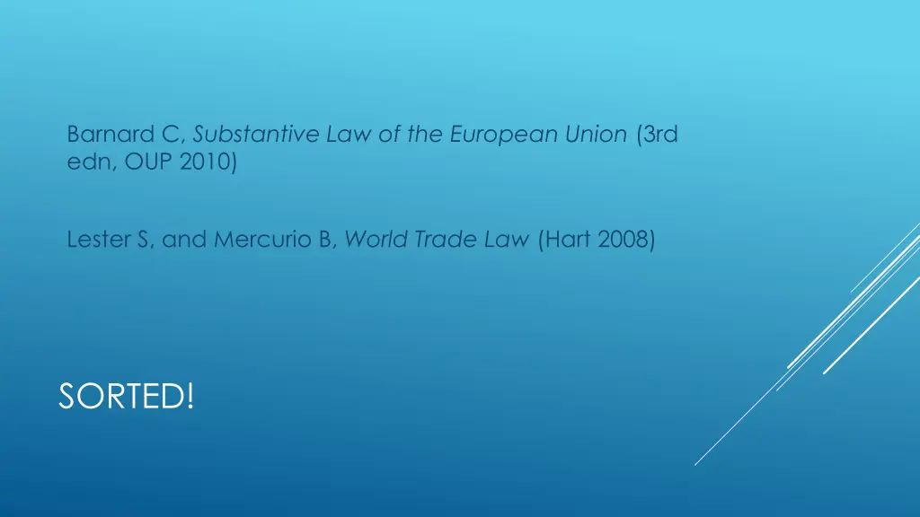 barnard c substantive law of the european union