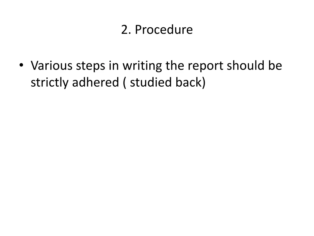 2 procedure