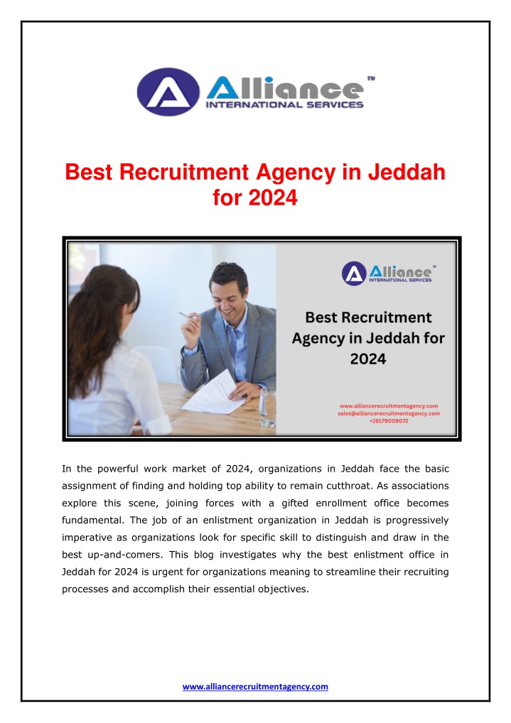 best recruitment agency in jeddah for 2024