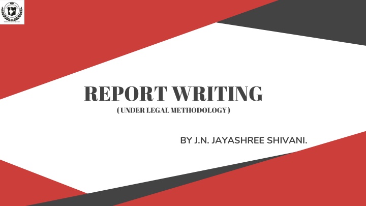 report writing under legal methodology