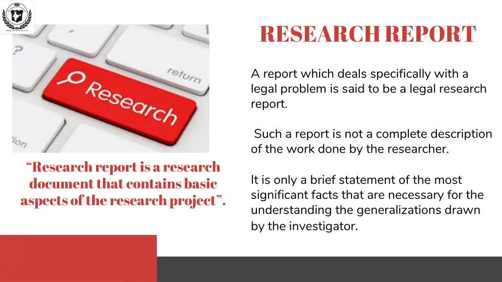 research report