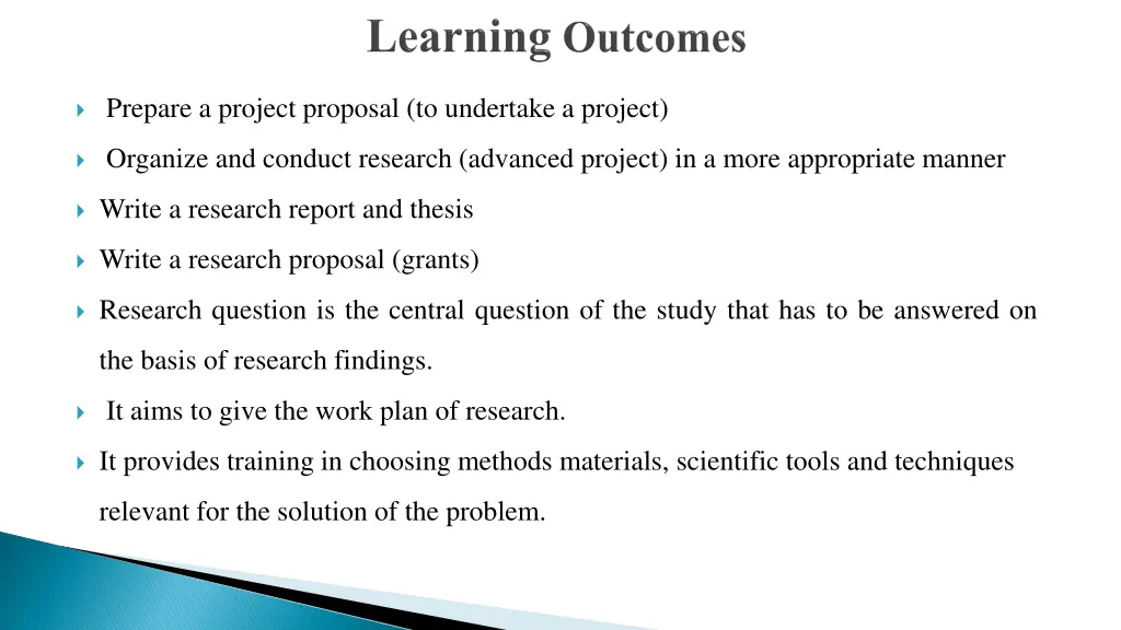 prepare a project proposal to undertake a project