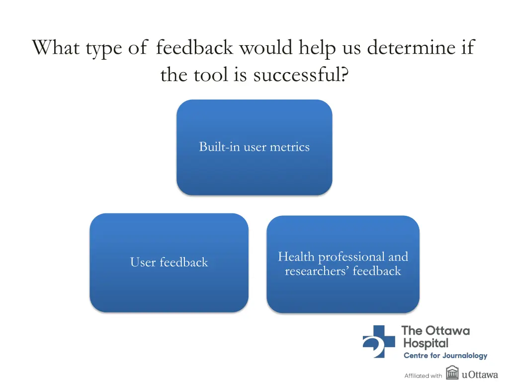 what type of feedback would help us determine