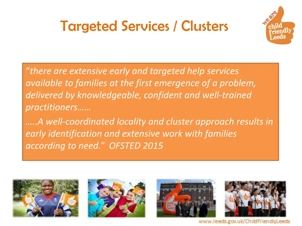 targeted services clusters