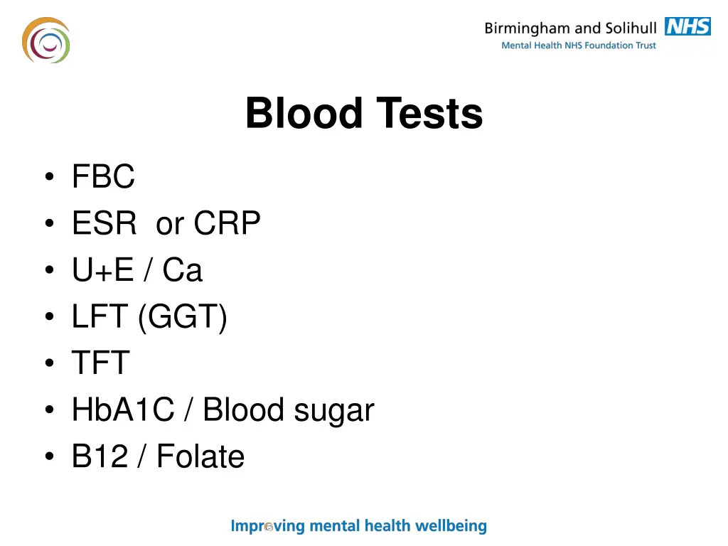 blood tests