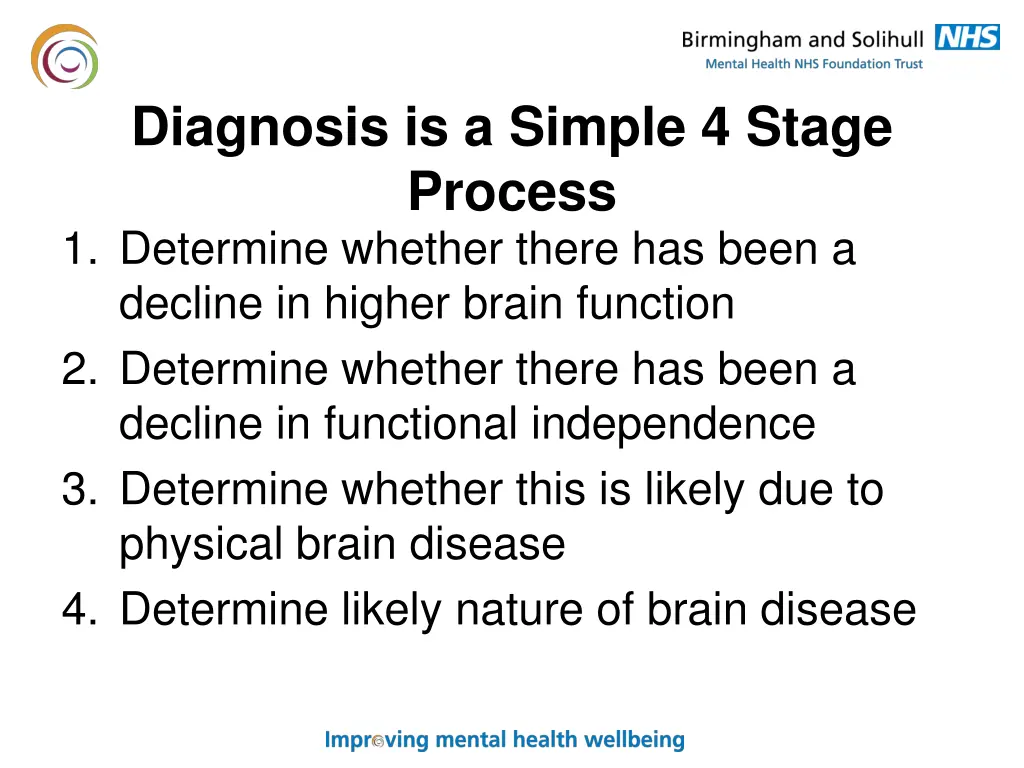 diagnosis is a simple 4 stage process 1 determine