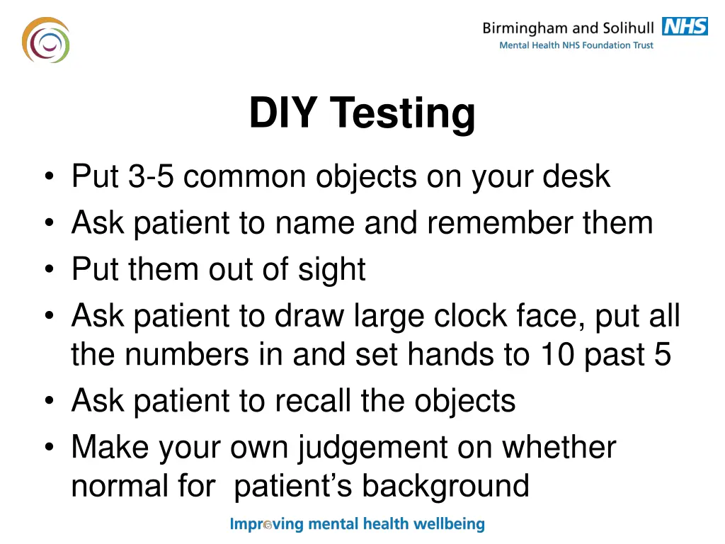 diy testing