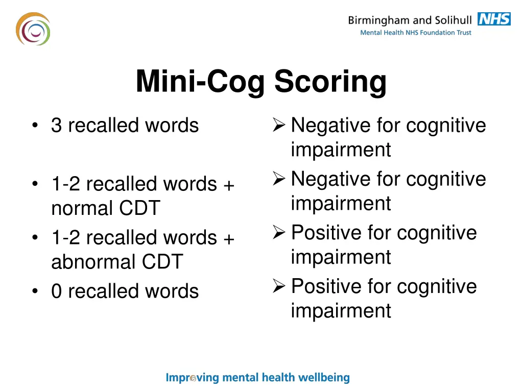 mini cog scoring