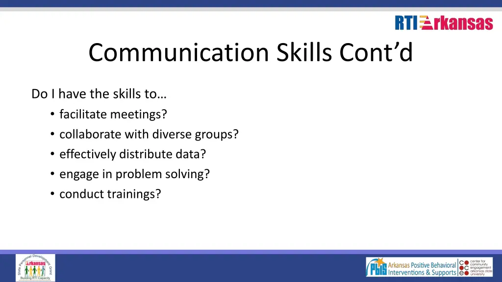 communication skills cont d