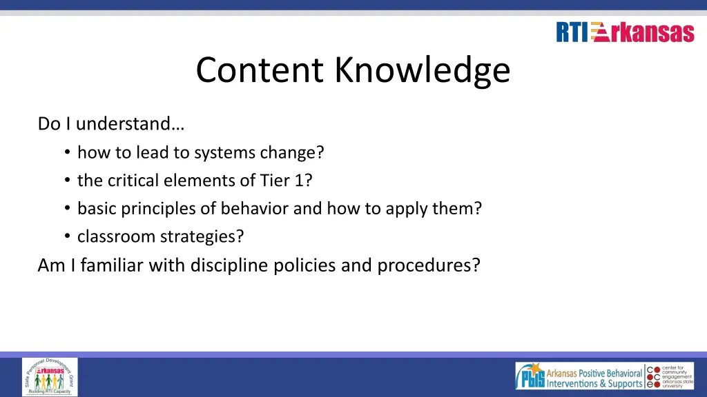 content knowledge