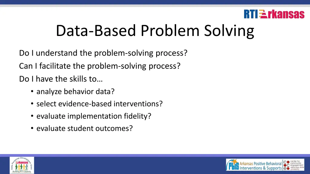 data based problem solving