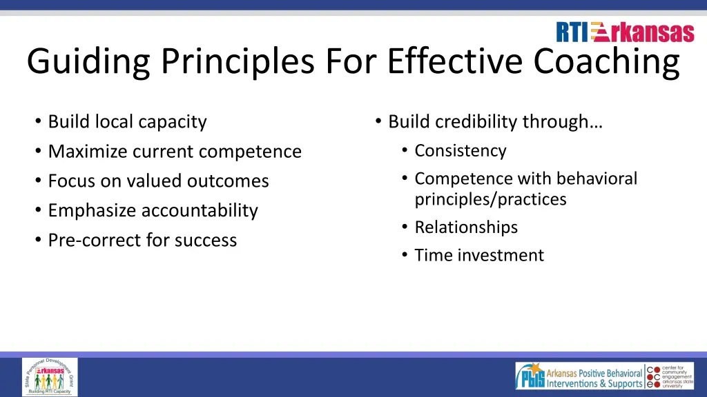 guiding principles for effective coaching