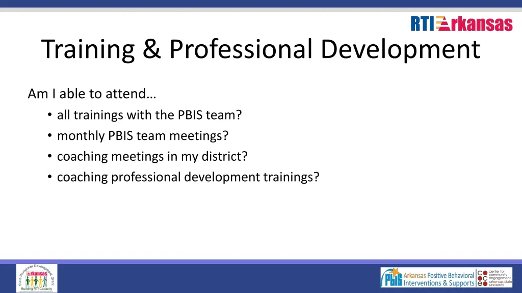 training professional development