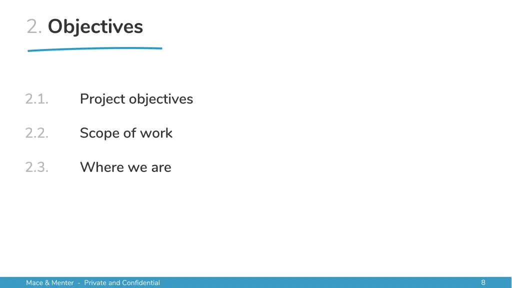 2 objectives