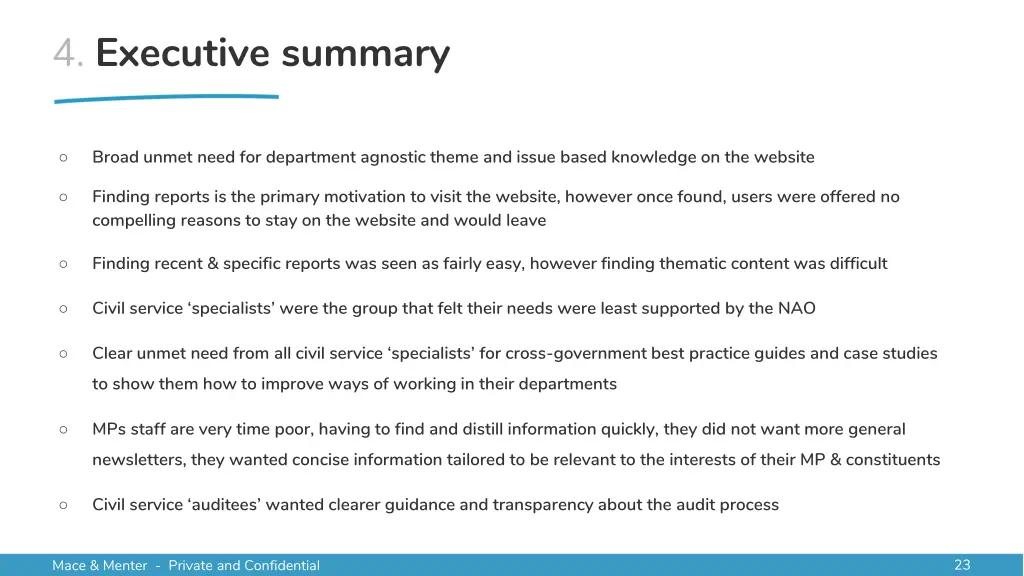 4 executive summary