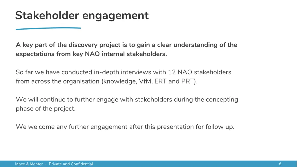 stakeholder engagement