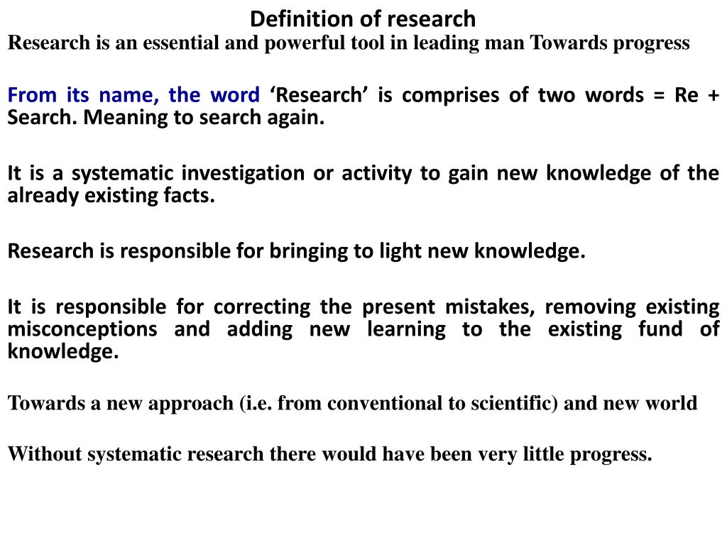 definition of research