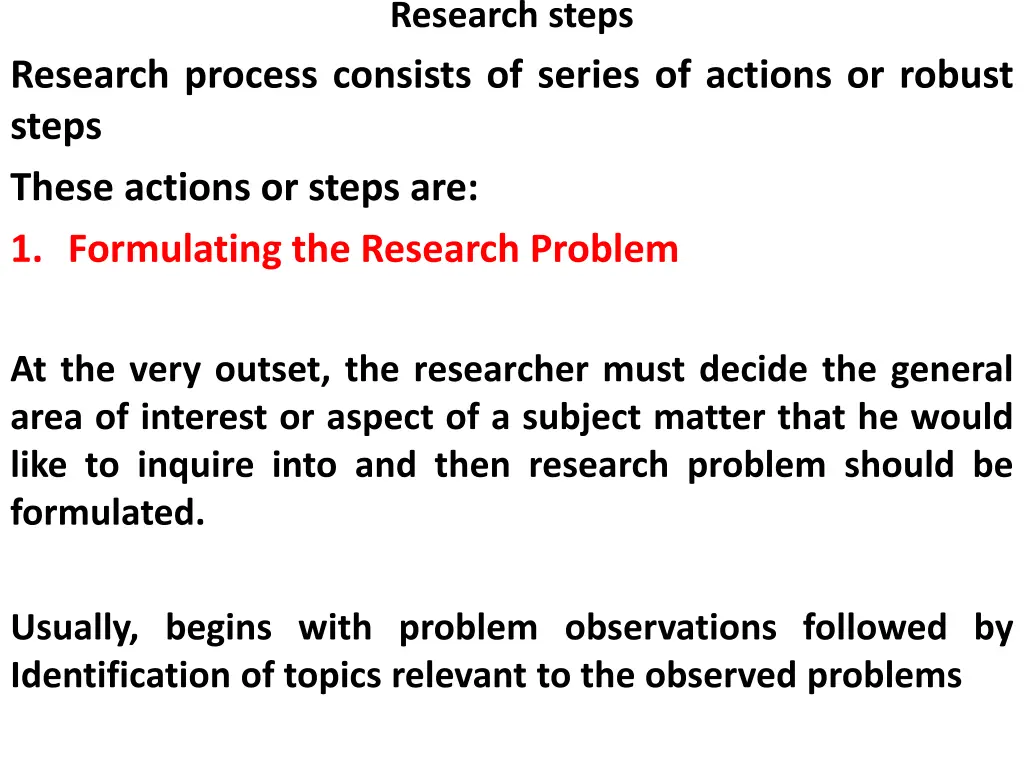 research steps