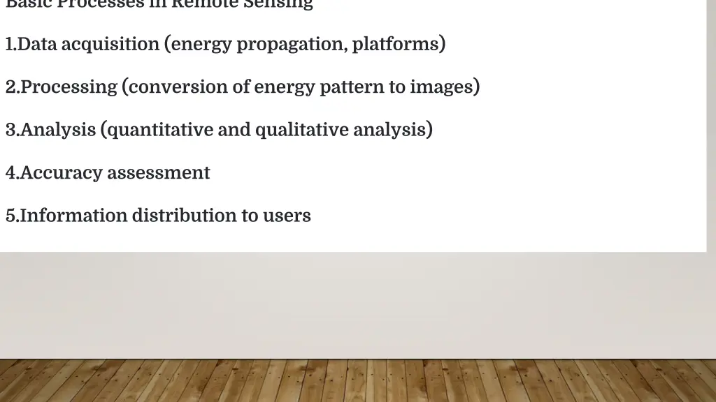 basic processes in remote sensing 1 data