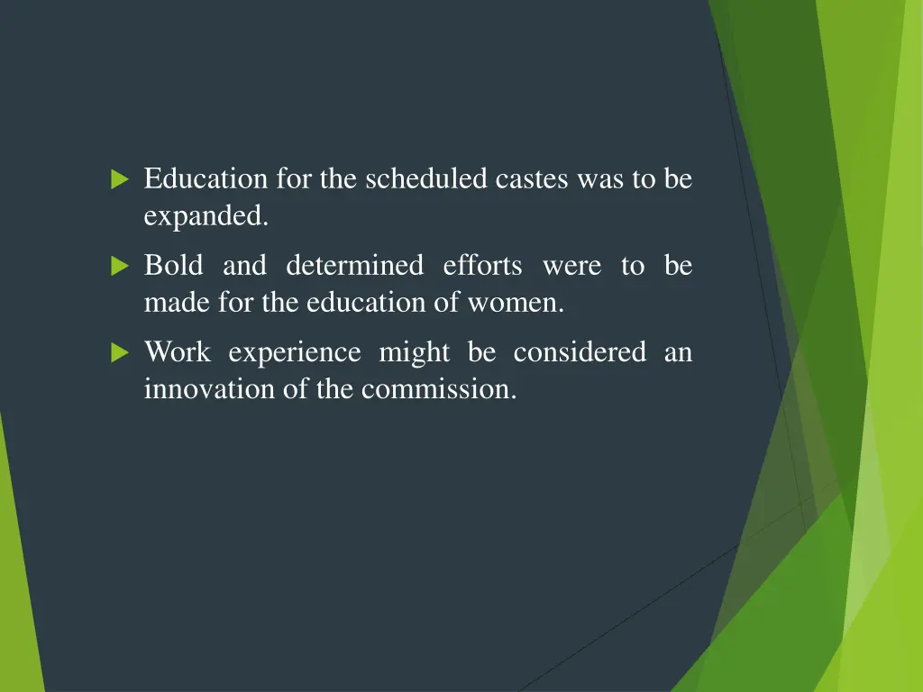 education for the scheduled castes