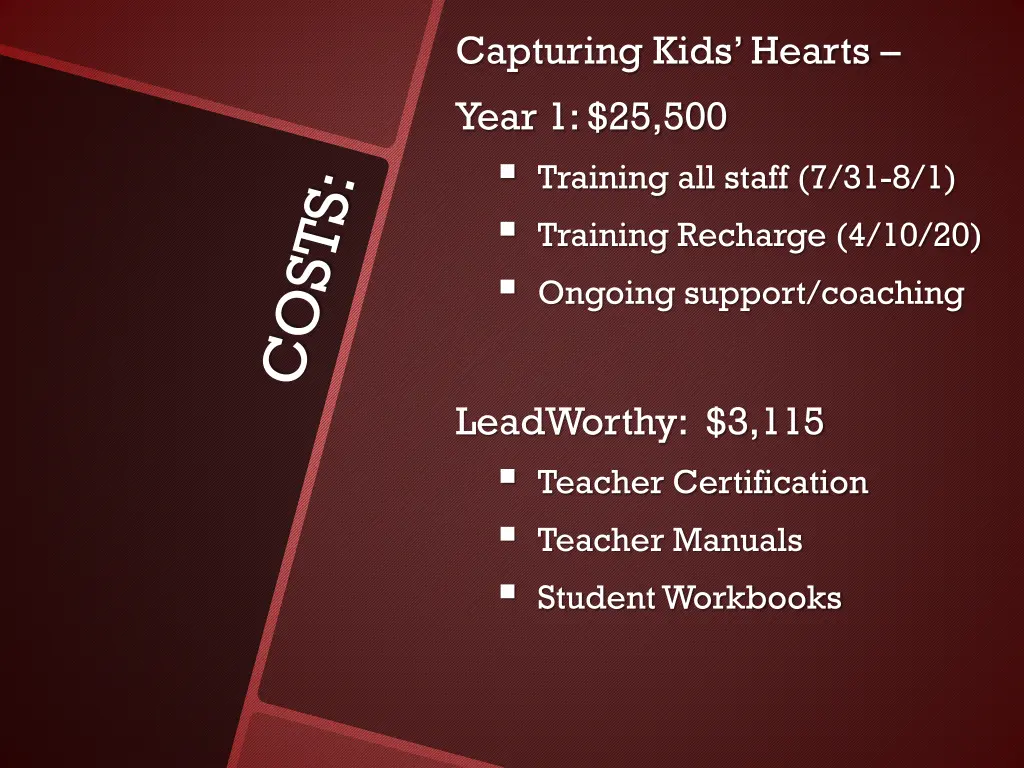 capturing kids hearts year 1 25 500 training