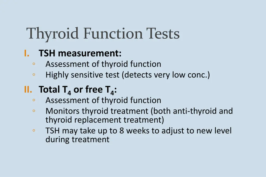 thyroid function tests