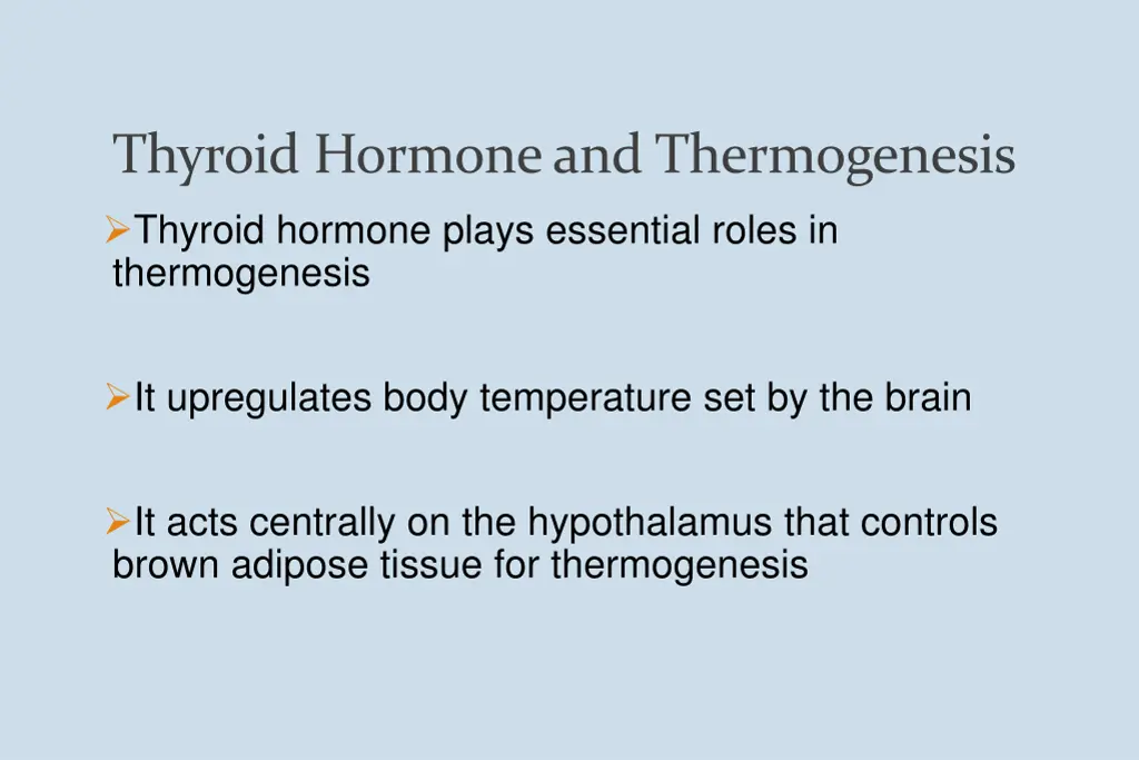 thyroid hormone and thermogenesis thyroid hormone