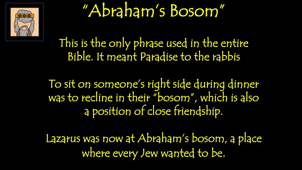 abraham s bosom abraham s bosom