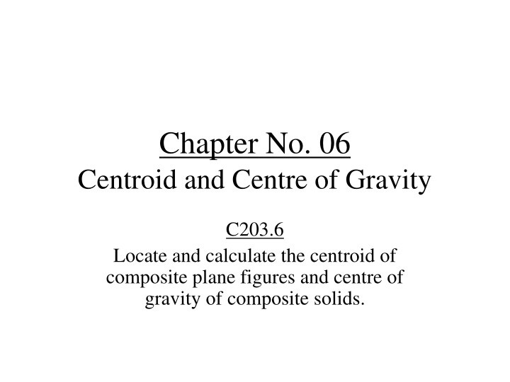 chapter no 06 centroid and centre of gravity