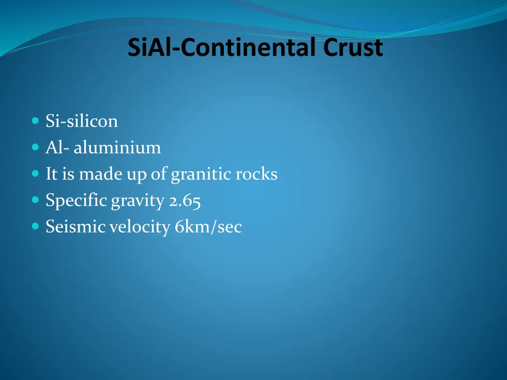 sial continental crust