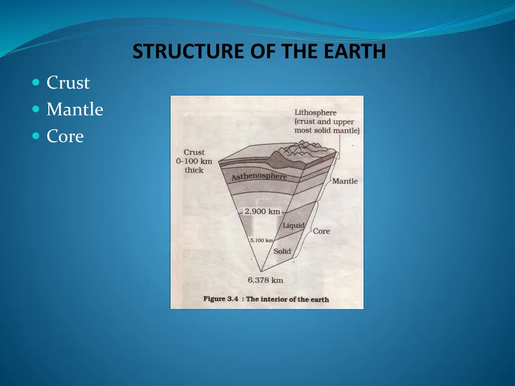 structure of the earth