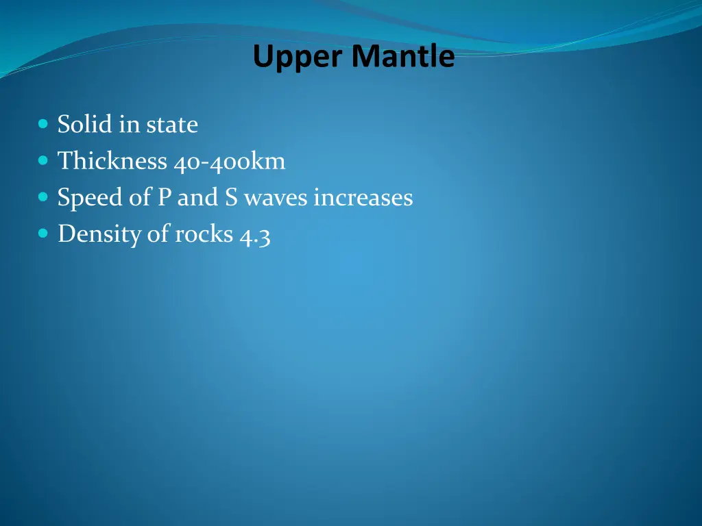 upper mantle