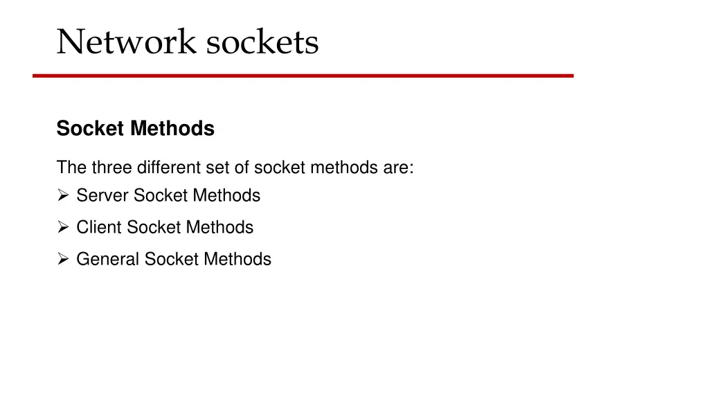 network sockets 4