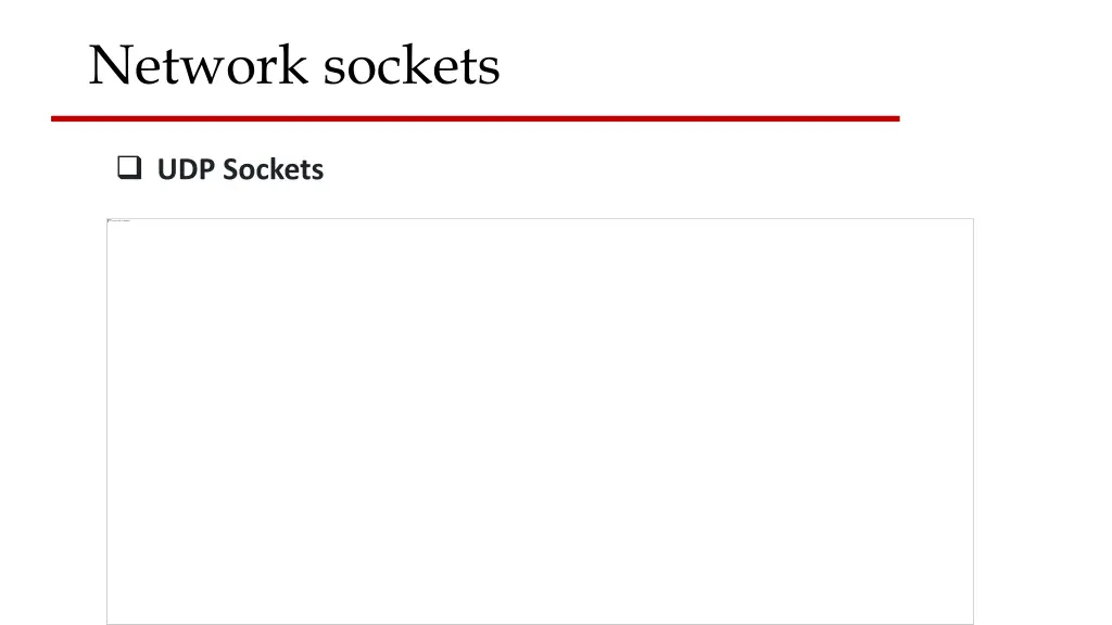 network sockets 9