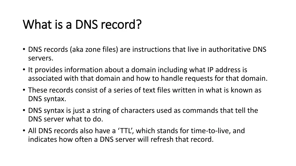 what is a dns record what is a dns record