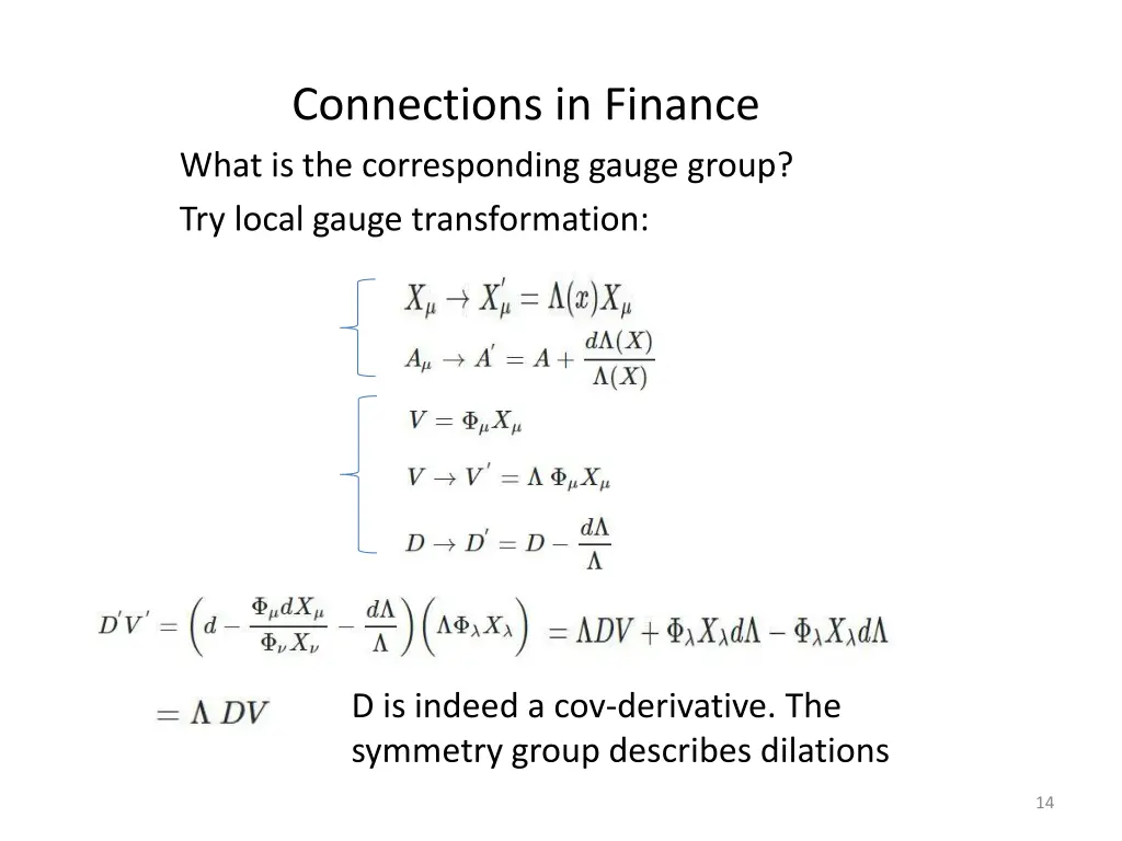 connections in finance what is the corresponding