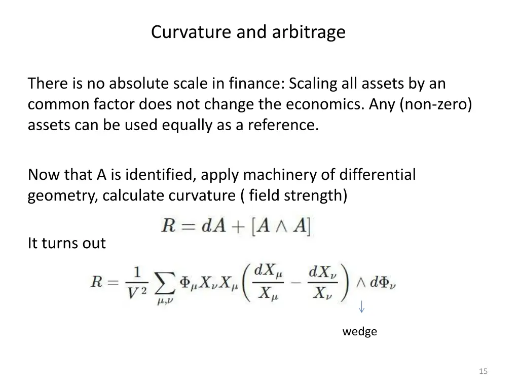 curvature and arbitrage